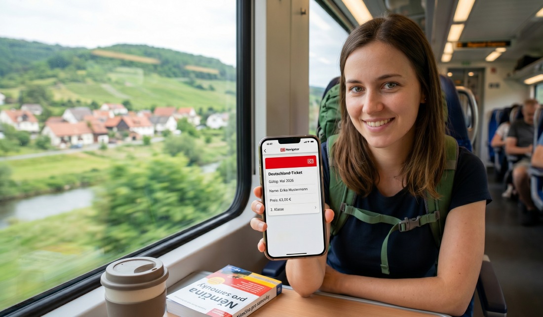 Deutschland-Ticket: Za 63 eur křížem krážem po celém Německu